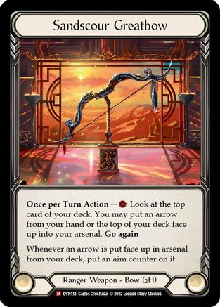 Image of Sandscour Greatbow [DYN151] (Dynasty)  Rainbow Foil