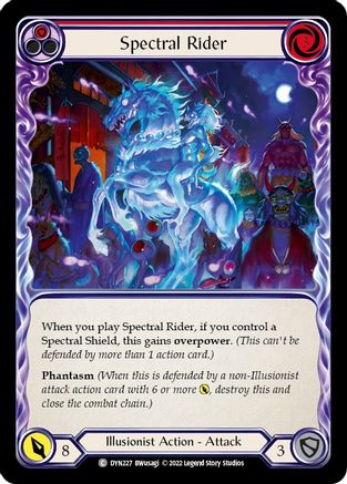 Image of Spectral Rider (Red) [DYN227] (Dynasty)  Rainbow Foil