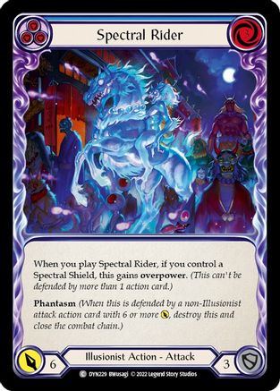 Image of Spectral Rider (Blue) [DYN229] (Dynasty)  Rainbow Foil