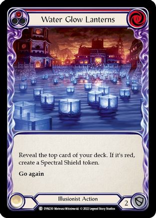 Image of Water Glow Lanterns (Red) [DYN230] (Dynasty)  Rainbow Foil