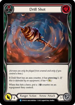 Image of Drill Shot (Red) [DYN156] (Dynasty)  Rainbow Foil