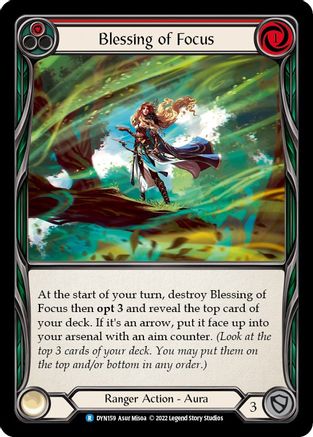 Image of Blessing of Focus (Red) [DYN159] (Dynasty)  Rainbow Foil