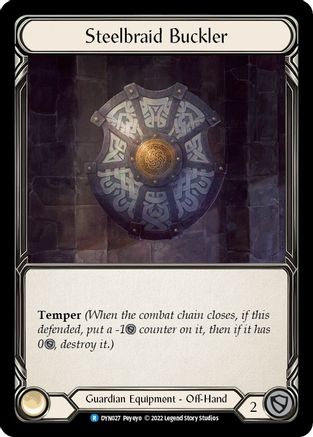 Image of Steelbraid Buckler [DYN027] (Dynasty)  Rainbow Foil