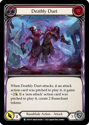Image of Deathly Duet (Red) [DYN176] (Dynasty)  Rainbow Foil