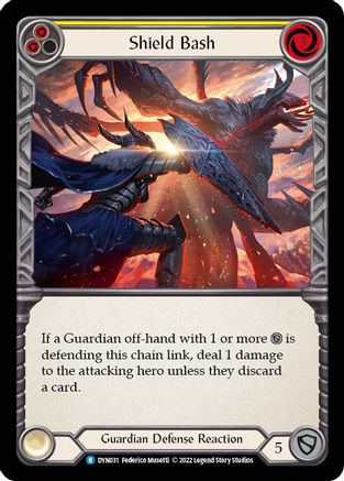 Image of Shield Bash (Yellow) [DYN031] (Dynasty)