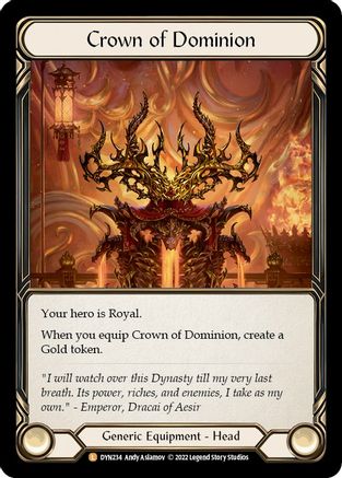 Image of Crown of Dominion [DYN234] (Dynasty)  Rainbow Foil
