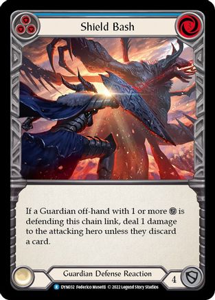 Image of Shield Bash (Blue) [DYN032] (Dynasty)  Rainbow Foil