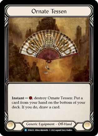 Image of Ornate Tessen [DYN235] (Dynasty)  Rainbow Foil