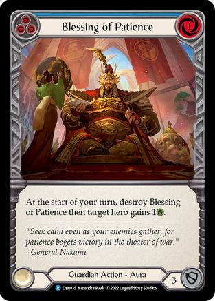 Image of Blessing of Patience (Blue) [DYN035] (Dynasty)