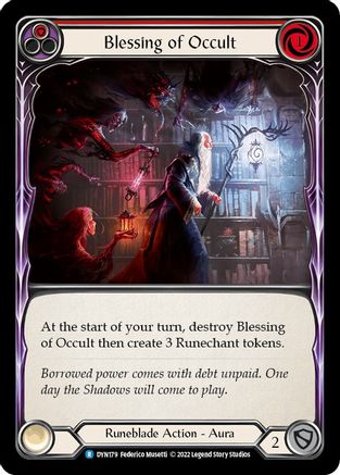 Image of Blessing of Occult (Red) [DYN179] (Dynasty)  Rainbow Foil