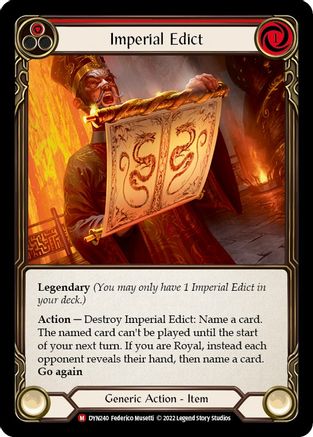 Image of Imperial Edict [DYN240] (Dynasty)  Cold Foil