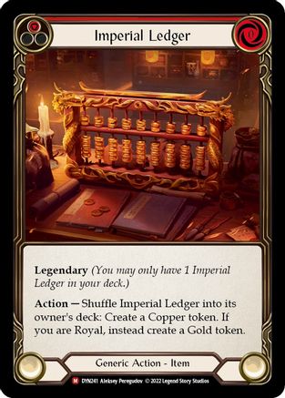 Image of Imperial Ledger [DYN241] (Dynasty)  Cold Foil