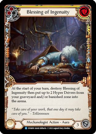 Image of Blessing of Ingenuity (Yellow) [DYN099] (Dynasty)  Rainbow Foil