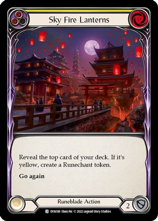 Image of Sky Fire Lanterns (Yellow) [DYN189] (Dynasty)