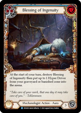 Image of Blessing of Ingenuity (Blue) [DYN100] (Dynasty)  Rainbow Foil