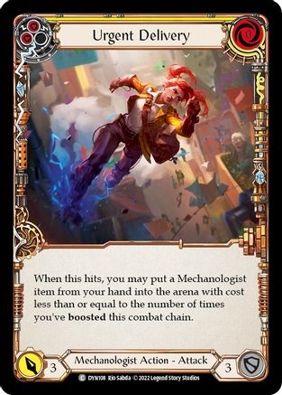 Image of Urgent Delivery (Yellow) [DYN108] (Dynasty)  Rainbow Foil