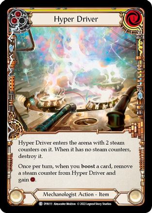 Image of Hyper Driver (Yellow) [DYN111] (Dynasty)  Cold Foil