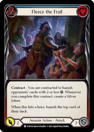 Image of Fleece the Frail (Blue) [DYN138] (Dynasty)  Rainbow Foil