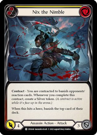 Image of Nix the Nimble (Yellow) [DYN140] (Dynasty)  Rainbow Foil