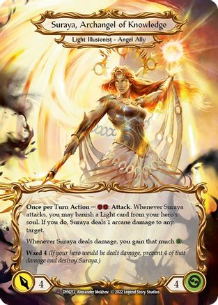 Image of Invoke Suraya // Suraya, Archangel of Knowledge (Marvel) [DYN212] (Dynasty)  Cold Foil
