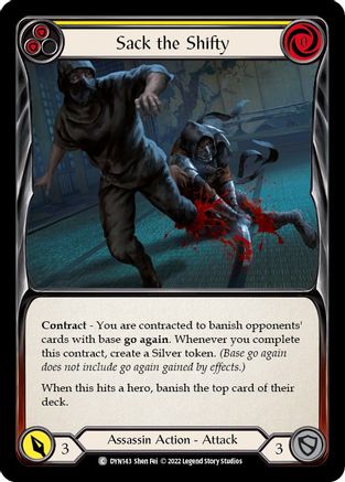 Image of Sack the Shifty (Yellow) [DYN143] (Dynasty)