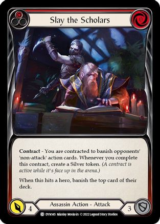 Image of Slay the Scholars (Red) [DYN145] (Dynasty)  Rainbow Foil
