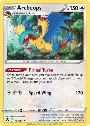Image of Archeops (147/195) (Theme Deck Exclusive) [Sword & Shield: Silver Tempest]