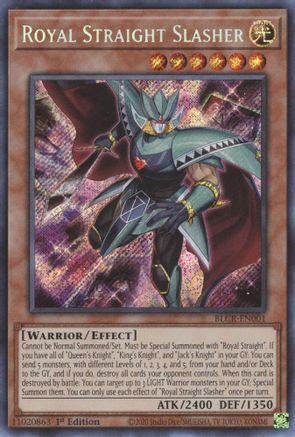 Image of Royal Straight Slasher [BLCR-EN001] Secret Rare
