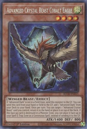 Image of Advanced Crystal Beast Cobalt Eagle [BLCR-EN015] Secret Rare