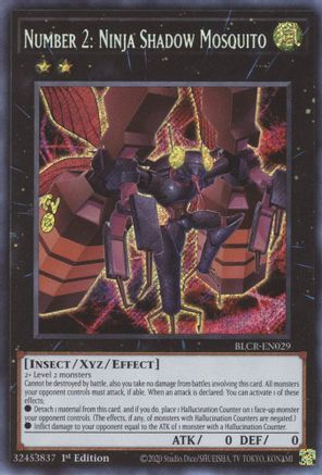 Number 2: Ninja Shadow Mosquito [BLCR-EN029] Secret Rare