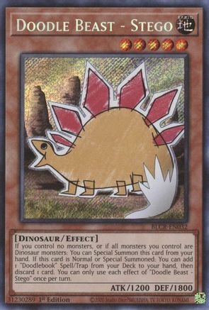 Image of Doodle Beast - Stego [BLCR-EN032] Secret Rare