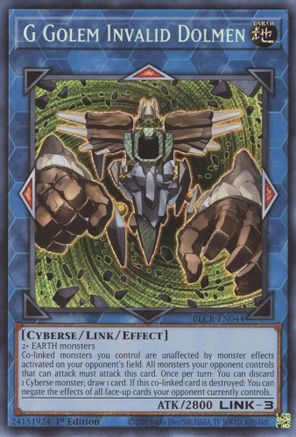Image of G Golem Invalid Dolmen [BLCR-EN044] Secret Rare