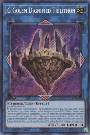Image of G Golem Dignified Trilithon [BLCR-EN045] Secret Rare