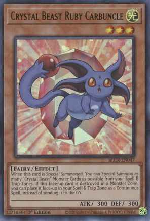 Image of Crystal Beast Ruby Carbuncle [BLCR-EN047] Ultra Rare