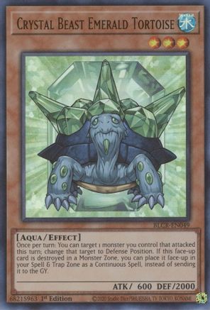 Image of Crystal Beast Emerald Tortoise [BLCR-EN049] Ultra Rare