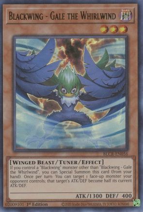 Image of Blackwing - Gale the Whirlwind [BLCR-EN056] Ultra Rare