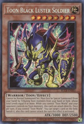 Image of Toon Black Luster Soldier [BLCR-EN065] Secret Rare