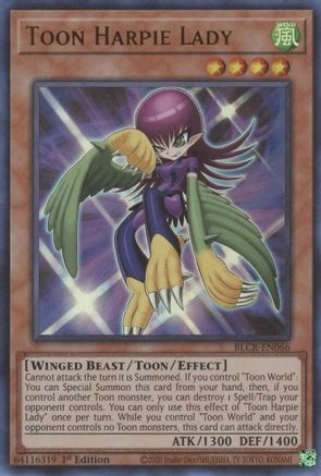 Image of Toon Harpie Lady [BLCR-EN066] Ultra Rare