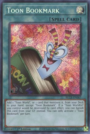 Image of Toon Bookmark [BLCR-EN067] Secret Rare