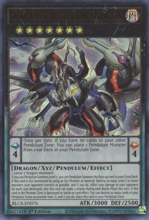 Image of Odd-Eyes Rebellion Dragon [BLCR-EN076] Ultra Rare