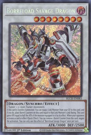 Image of Borreload Savage Dragon [BLCR-EN083] Secret Rare
