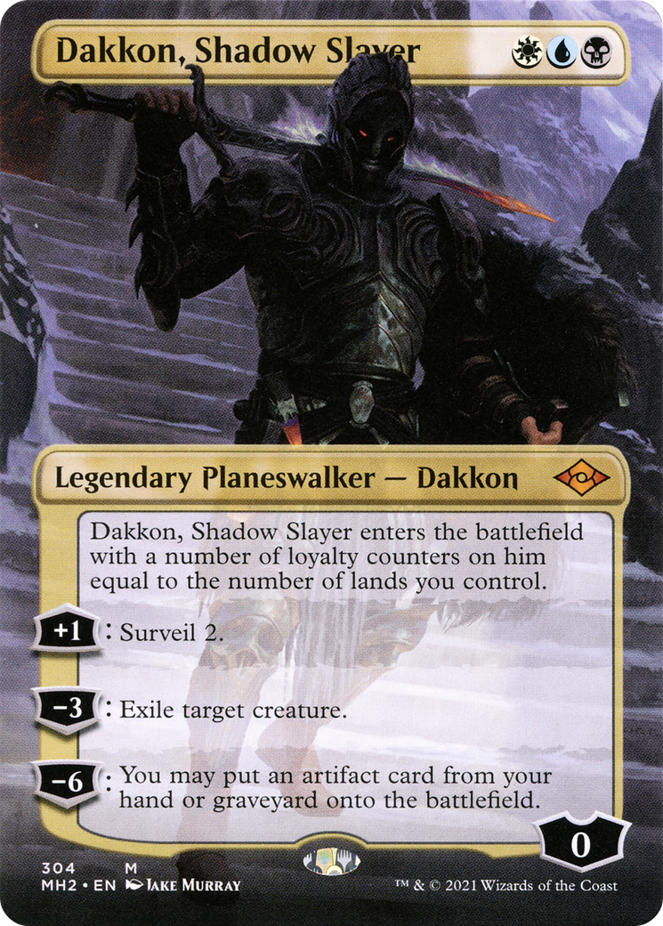 Image of Dakkon, Shadow Slayer (Borderless) [Modern Horizons 2]
