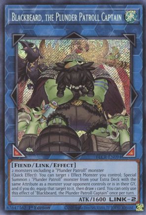 Image of Blackbeard, the Plunder Patroll Captain [BLCR-EN094] Secret Rare
