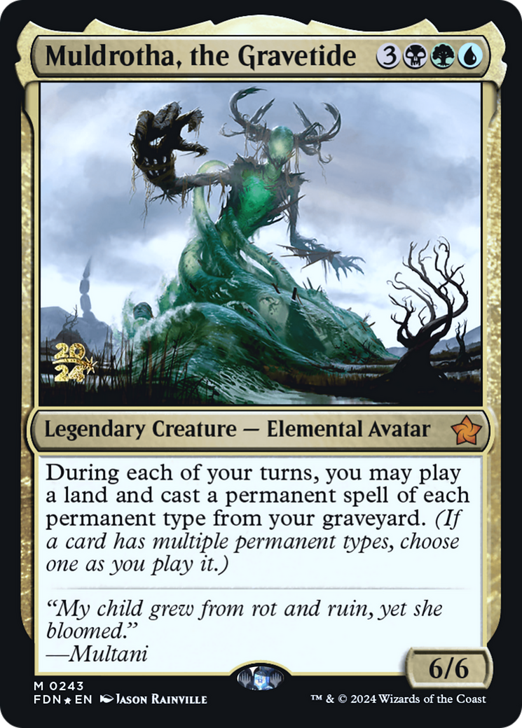Image of Muldrotha, the Gravetide [Foundations Prerelease Promos]