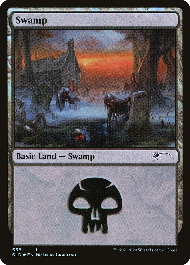 Image of Swamp (Reanimated) (558) [Secret Lair Drop Promos]