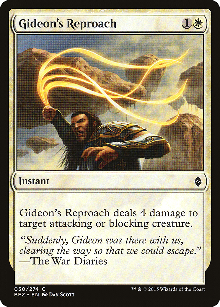 Image of Gideon's Reproach [Battle for Zendikar]