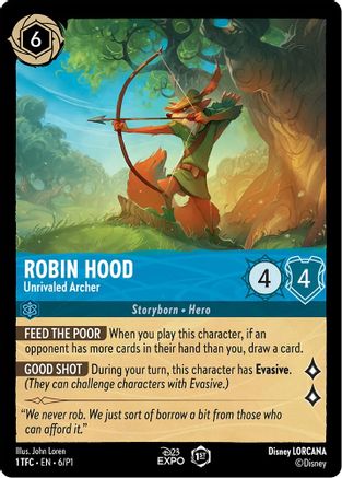 Image of Robin Hood - Unrivaled Archer (6) - D23 Promos Holofoil