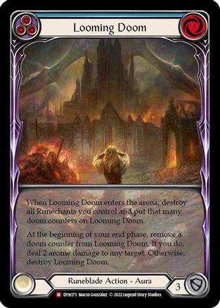 Image of Looming Doom (Extended Art) [DYN175] (Dynasty)  Rainbow Foil