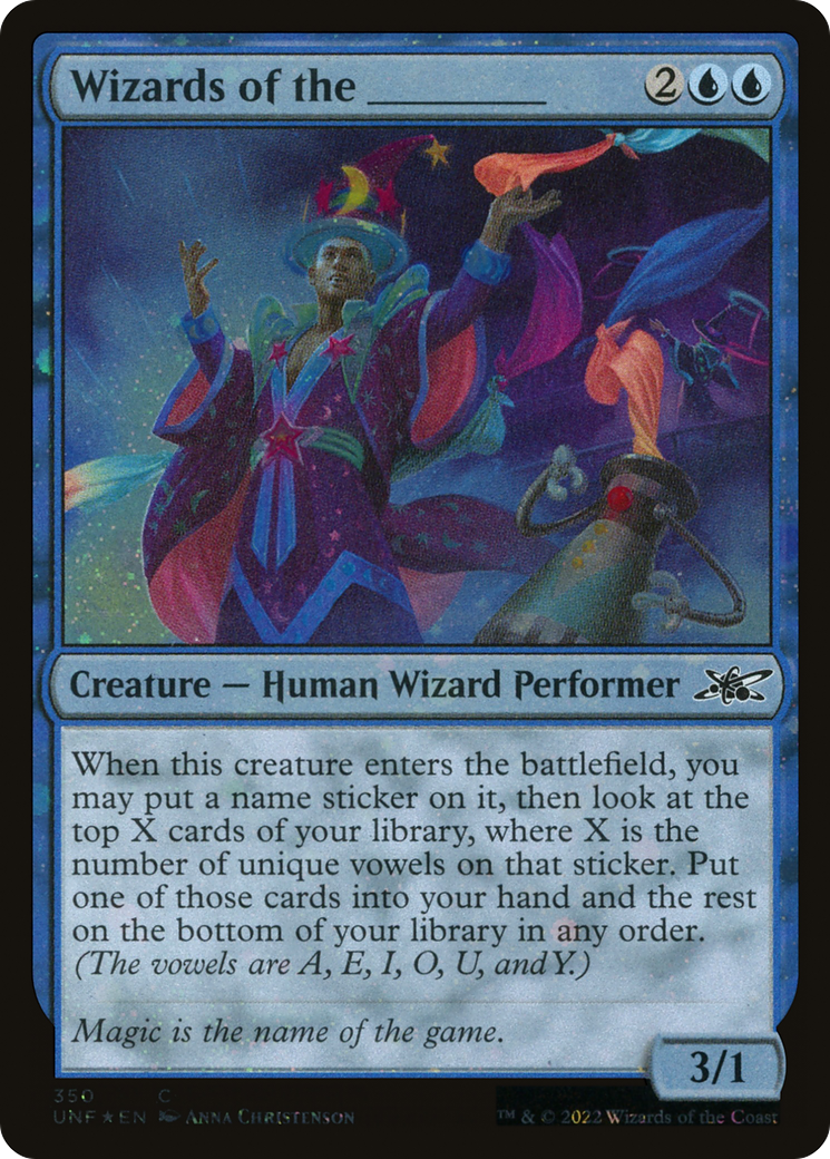 Image of Wizards of the _____ (Galaxy Foil) [Unfinity]