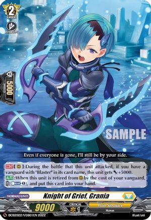 Image of Knight of Grief, Grania (BCS2022/VGS01EN) [Bushiroad Event Cards]